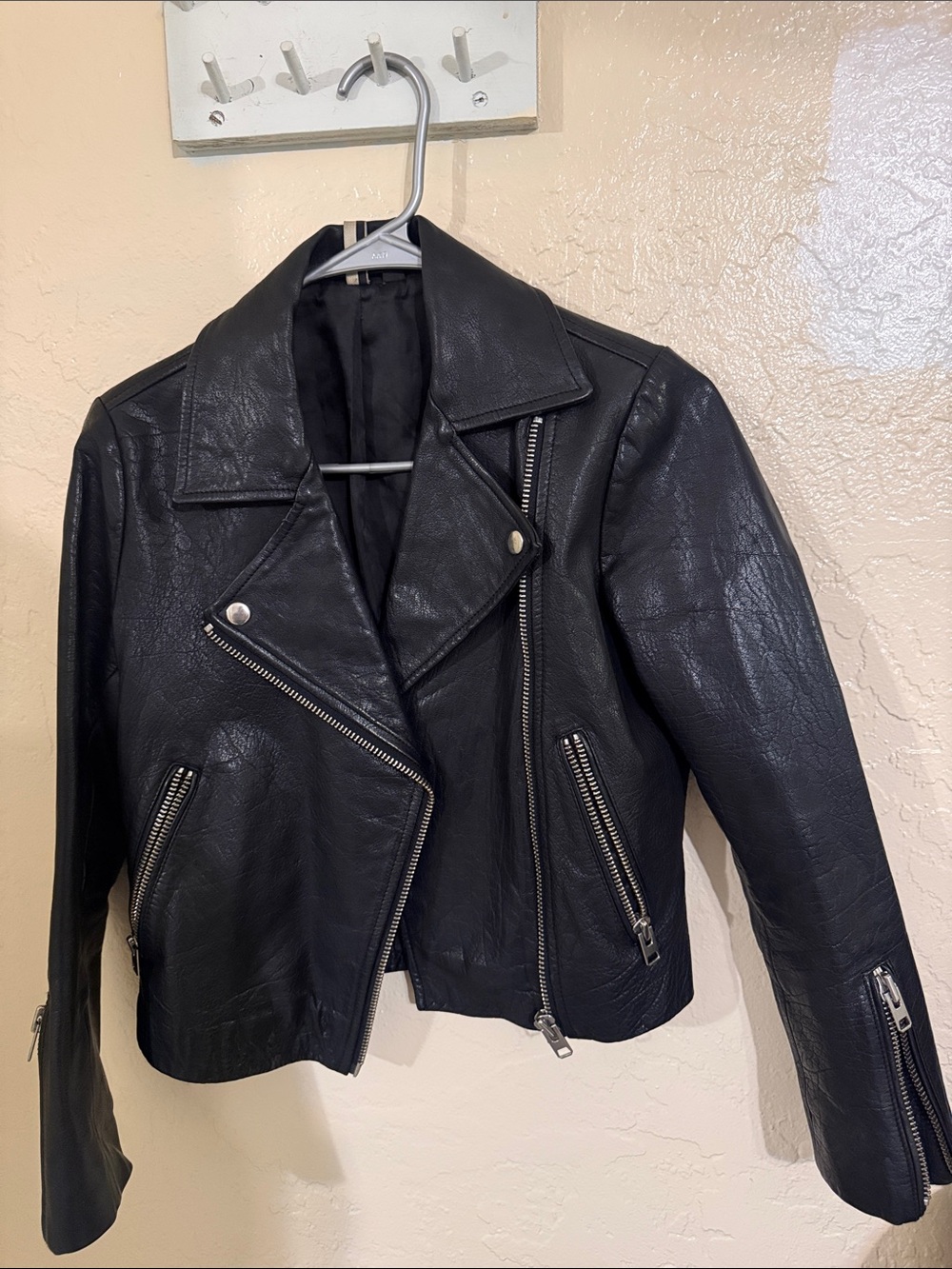 Topshop genuine leather moto jacket
